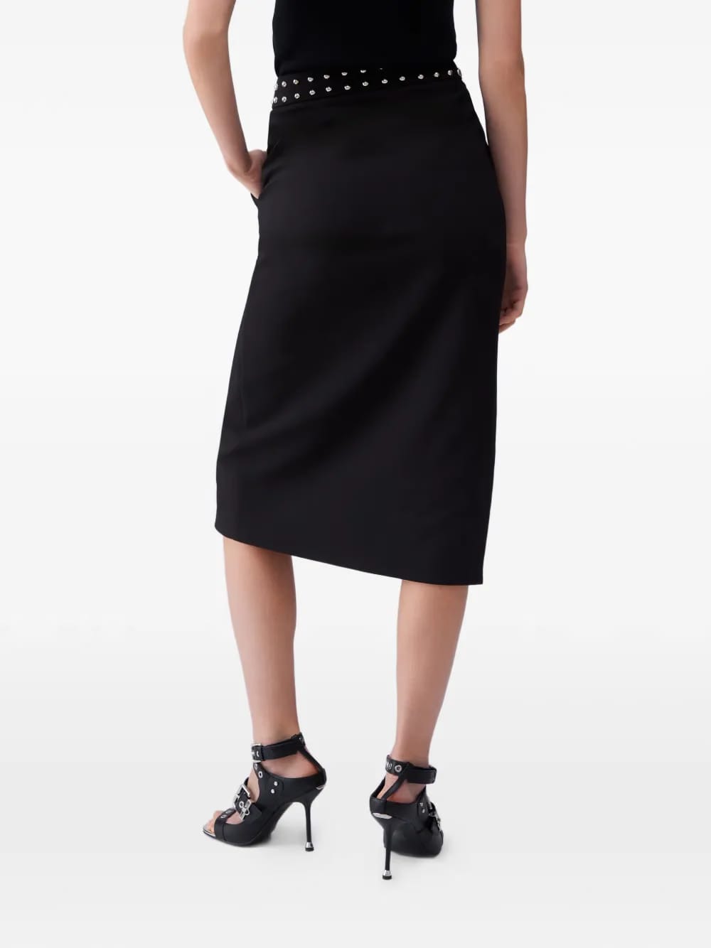 studded midi skirt