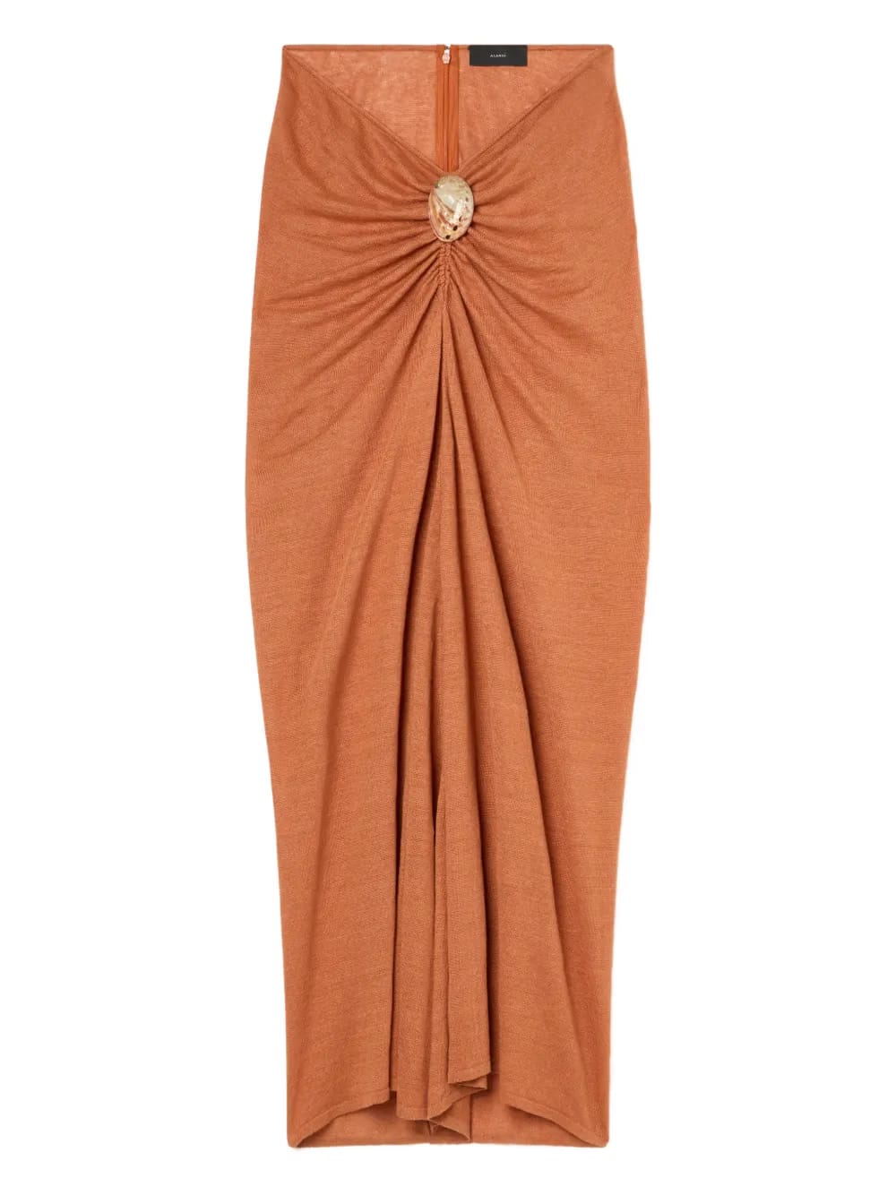 Mermaid Inside gathered midi skirt