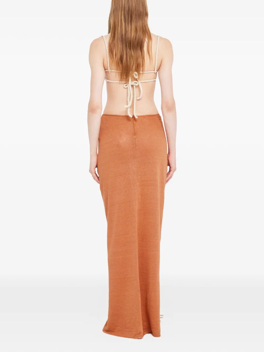 Mermaid Inside gathered midi skirt