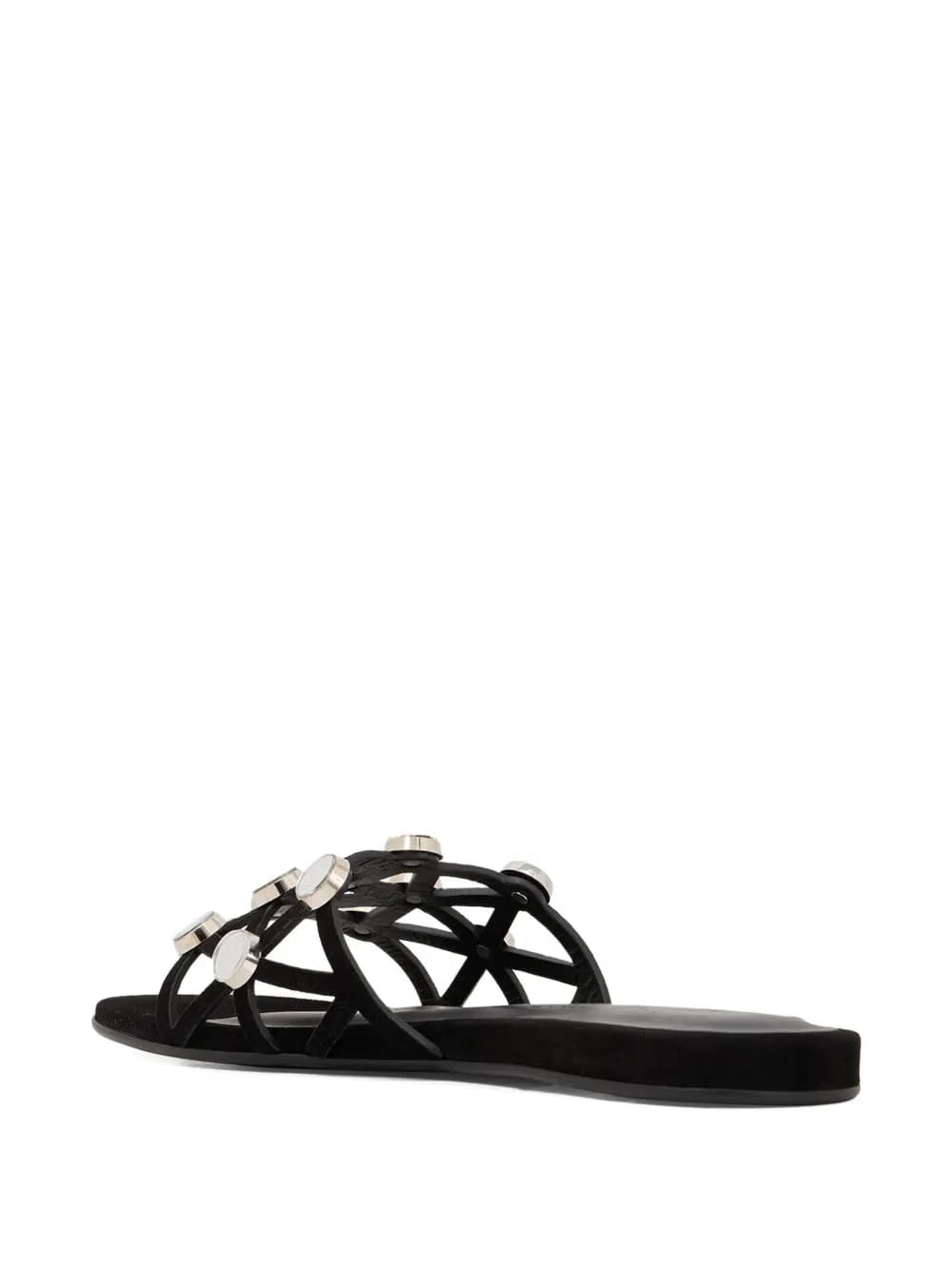 grid studded flats