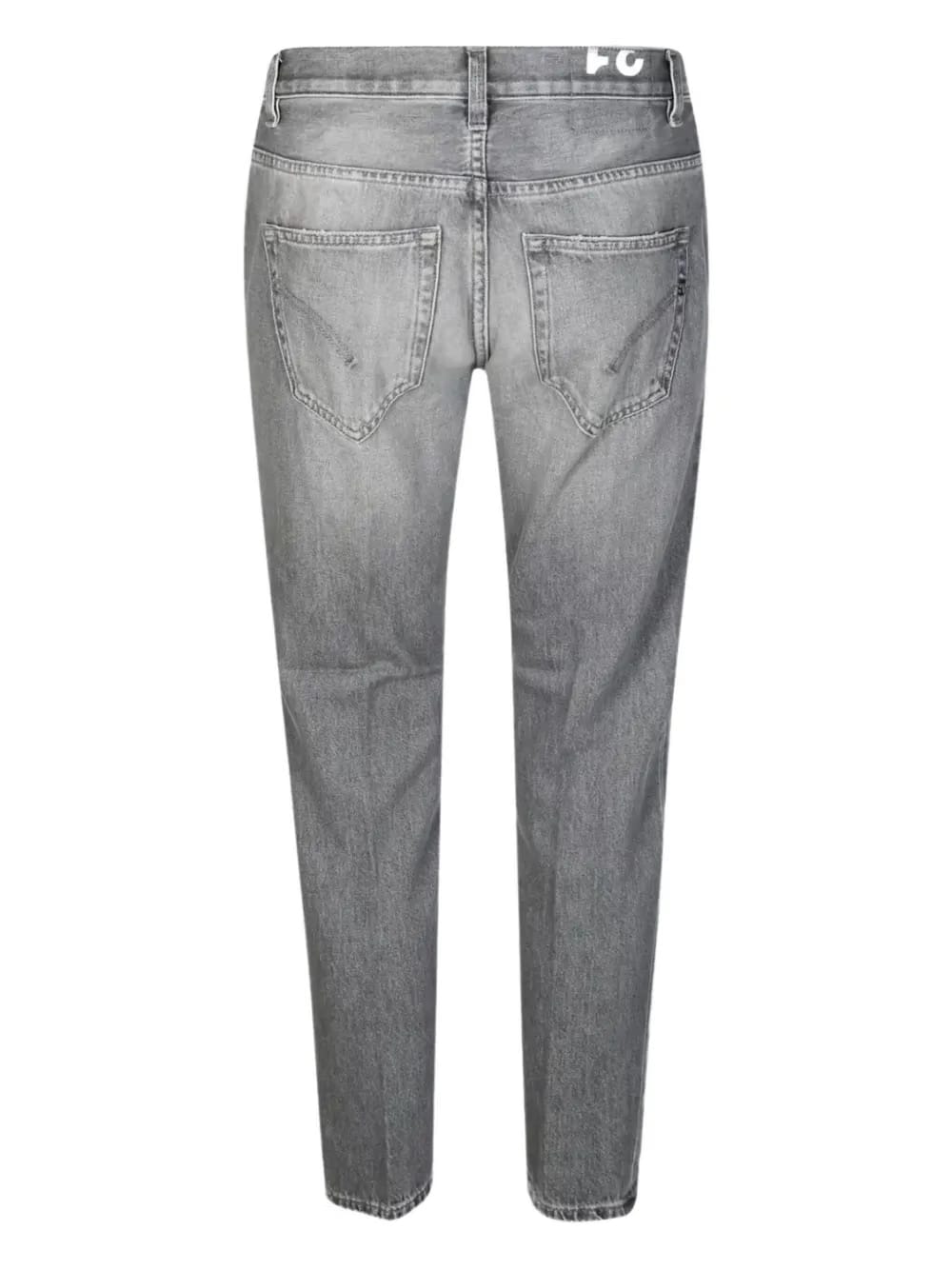 faded distressed-details jeans