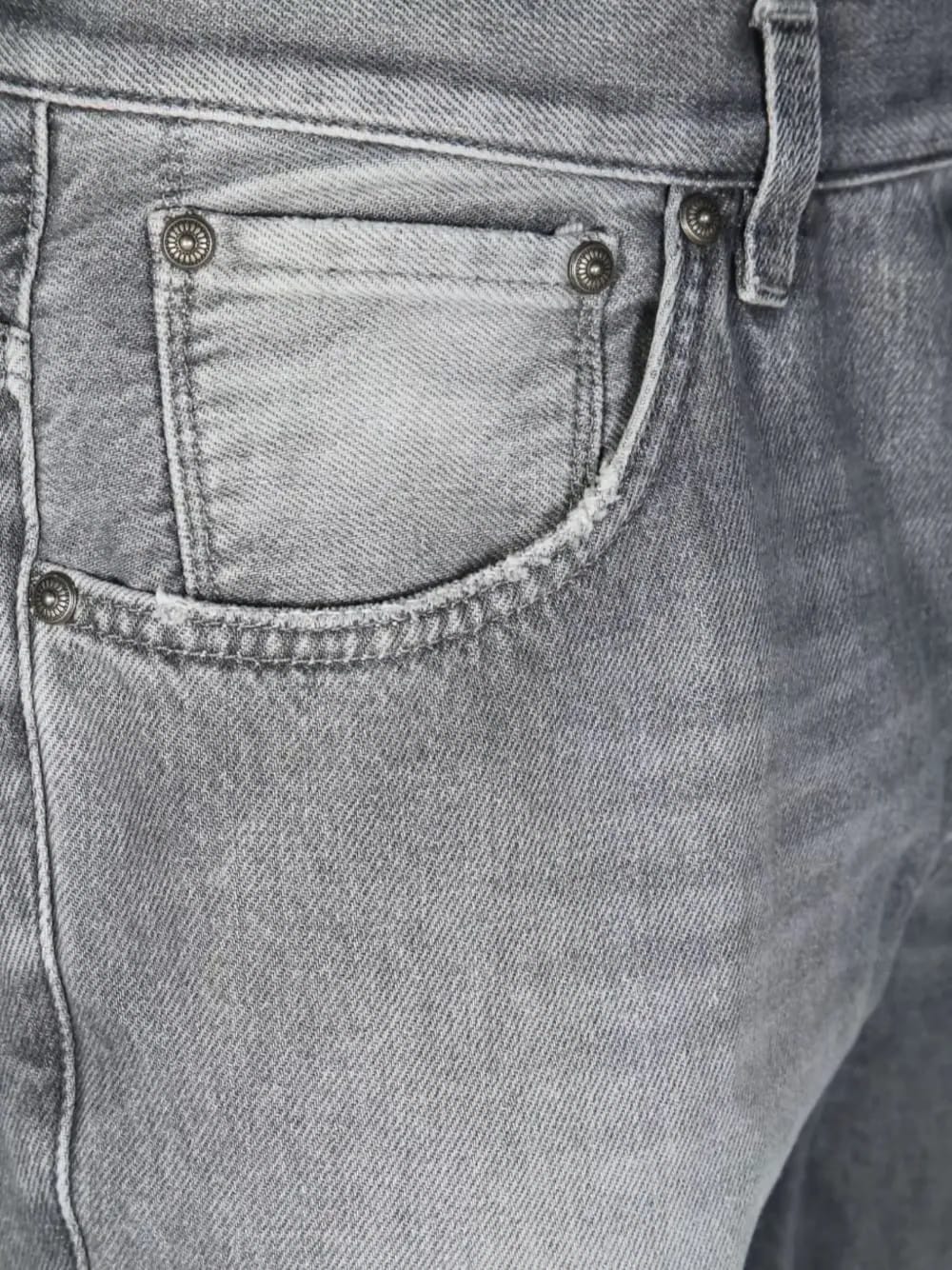 faded distressed-details jeans