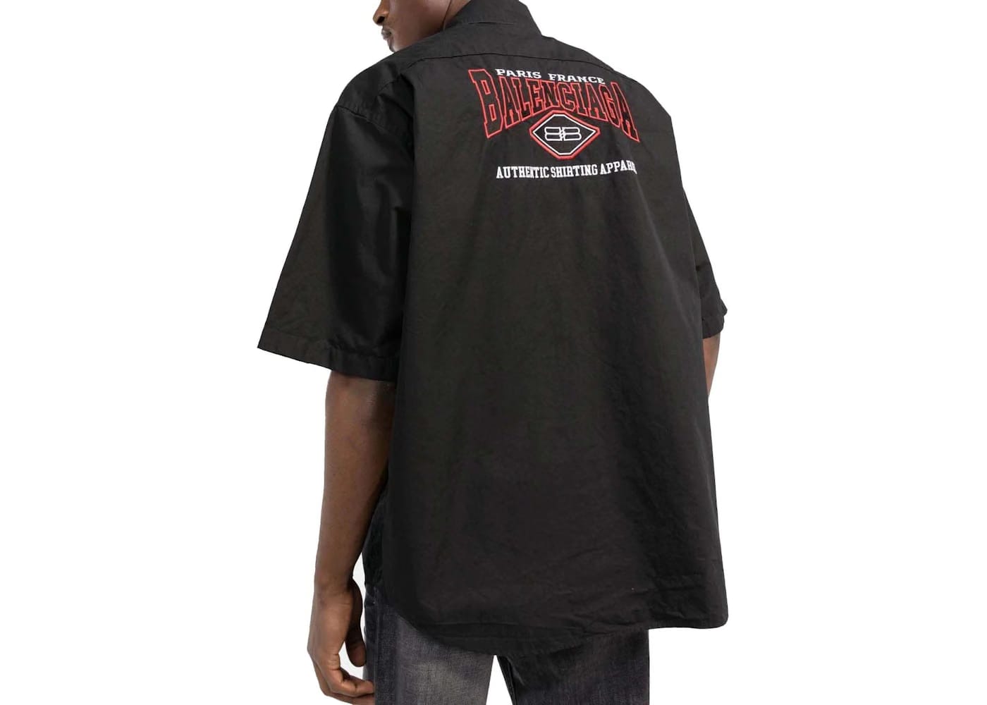 Balenciaga S/S Large Fit Shirt Black