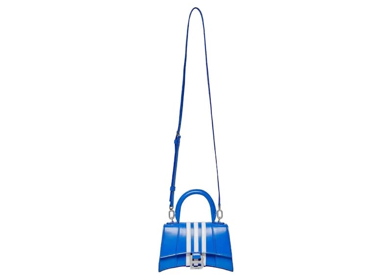 Balenciaga x adidas Hourglass XS Box Handbag Blue