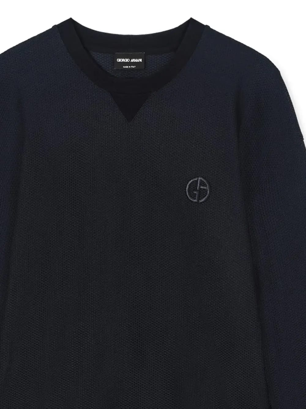 textured logo sweater