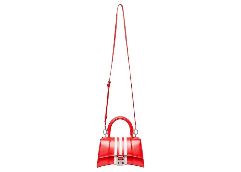 Balenciaga x adidas Hourglass XS Box Handbag Red