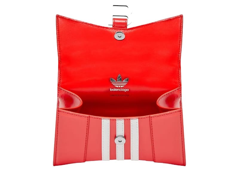 Balenciaga x adidas Hourglass XS Box Handbag Red