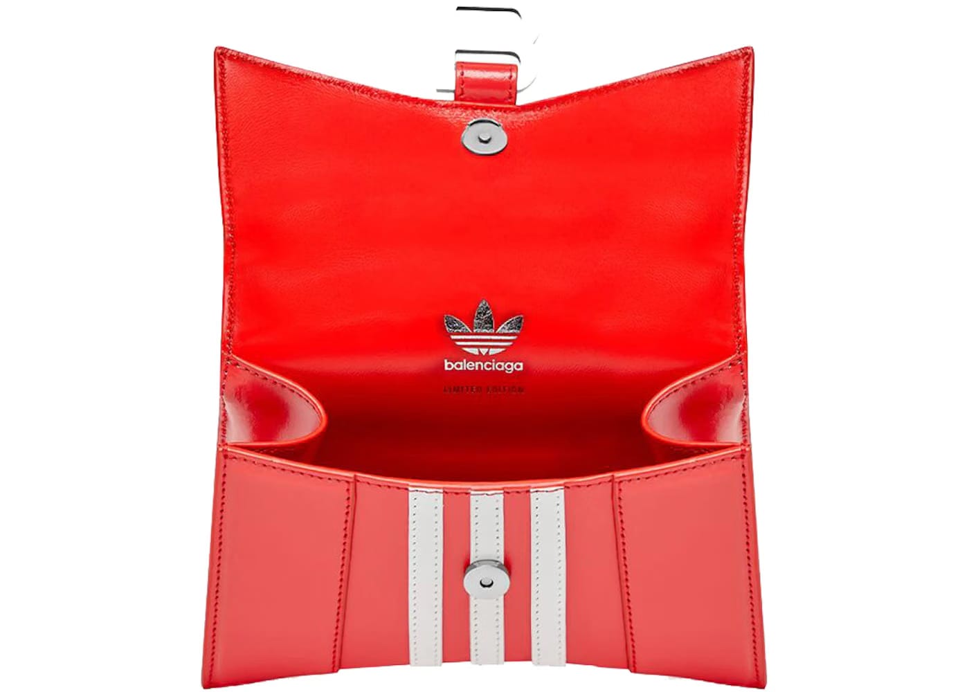 Balenciaga x adidas Hourglass XS Box Handbag Red