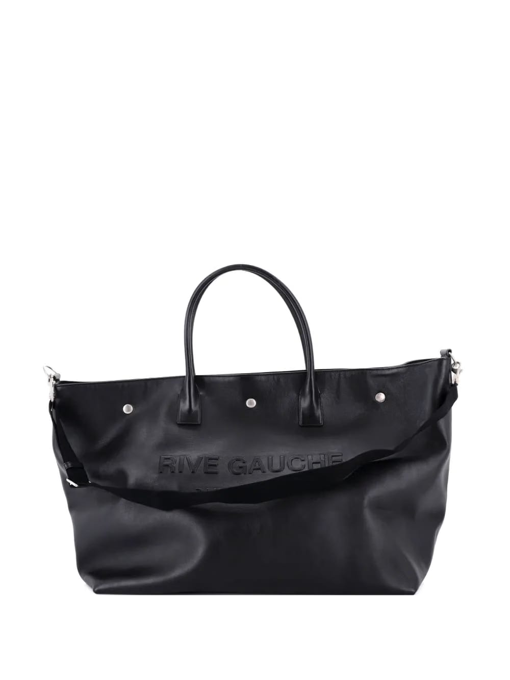 Rive Gauche Shopper Embossed Leather Maxi tote bag