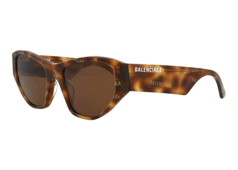 Balenciaga Cat Eye Sunglasses Havana/Havana Brown (BB0097S-30008869-003)