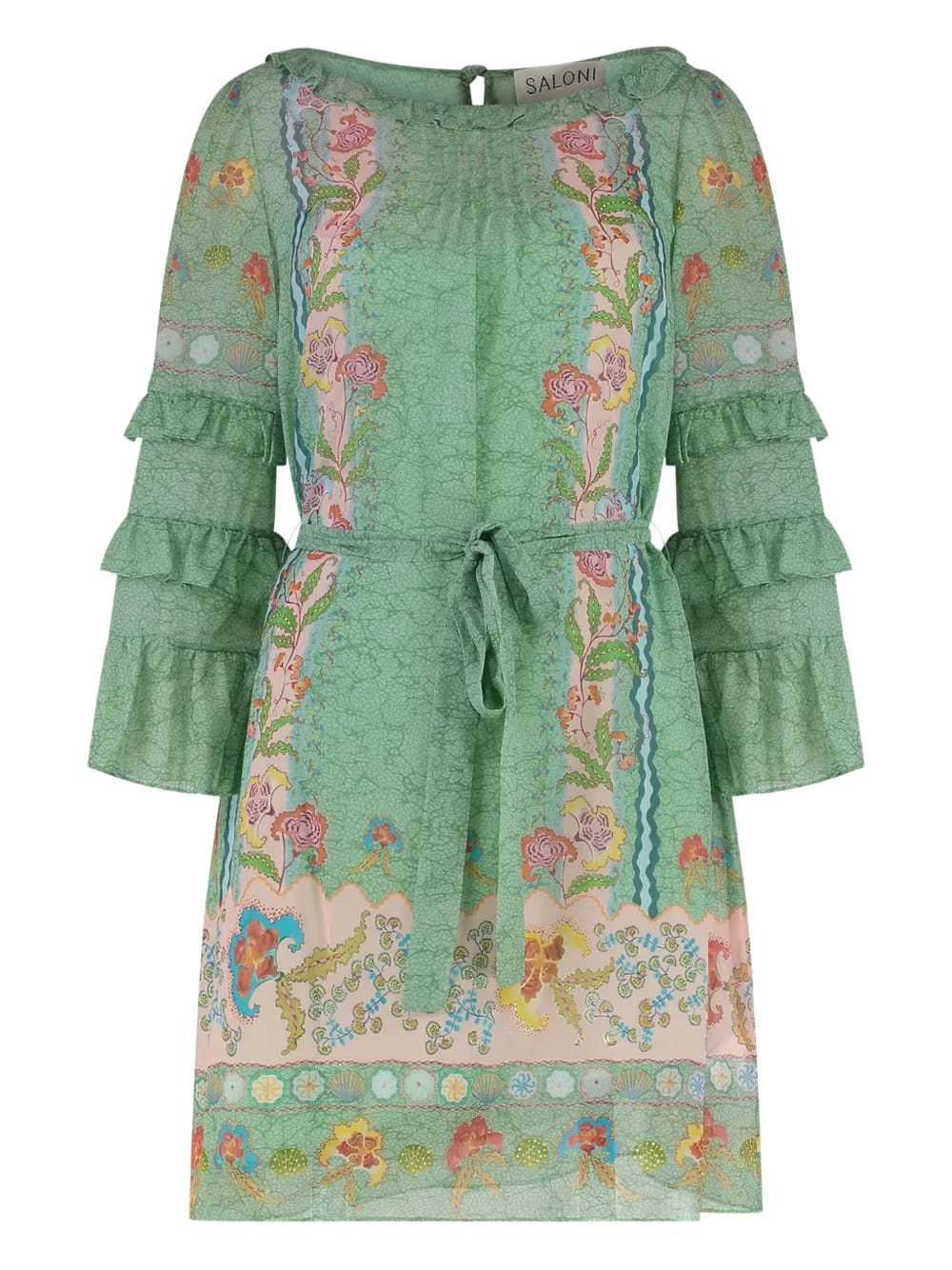 Lori floral-print mini dress