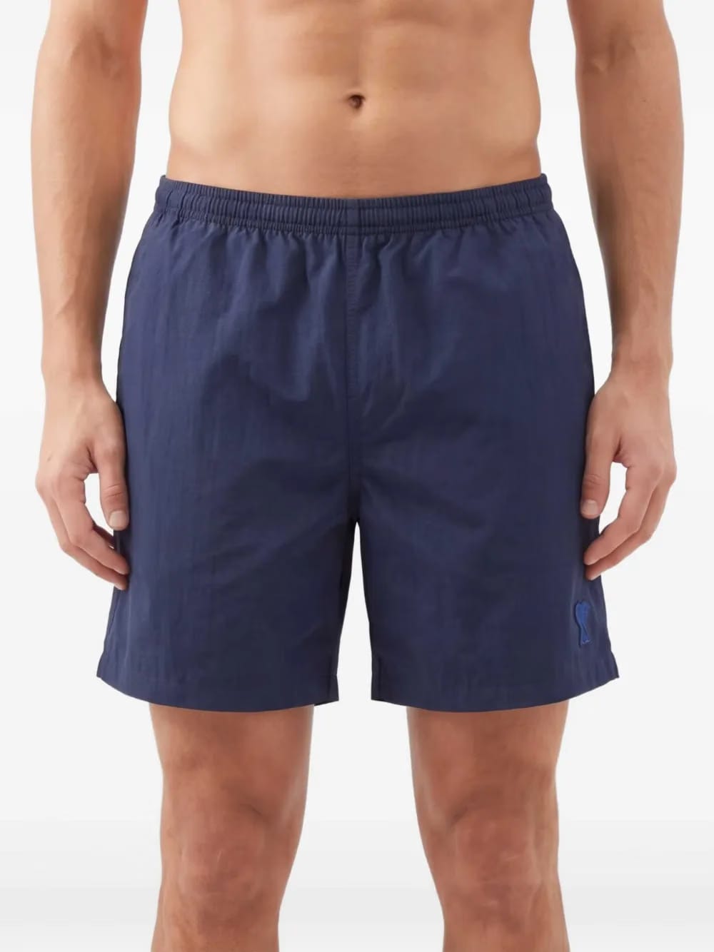 logo plain swim shorts