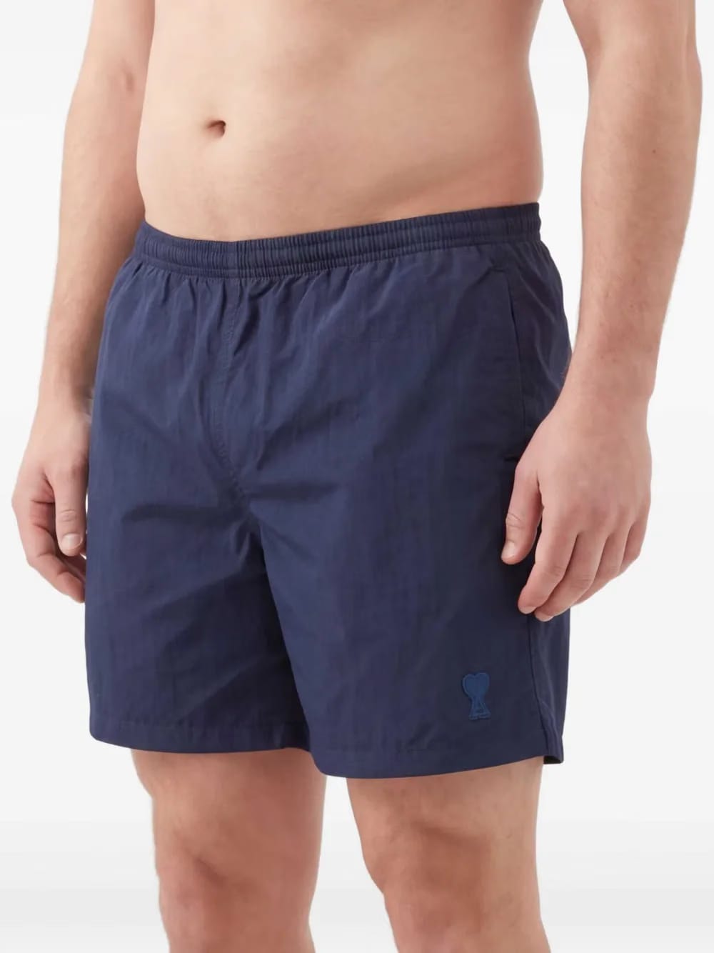 logo plain swim shorts