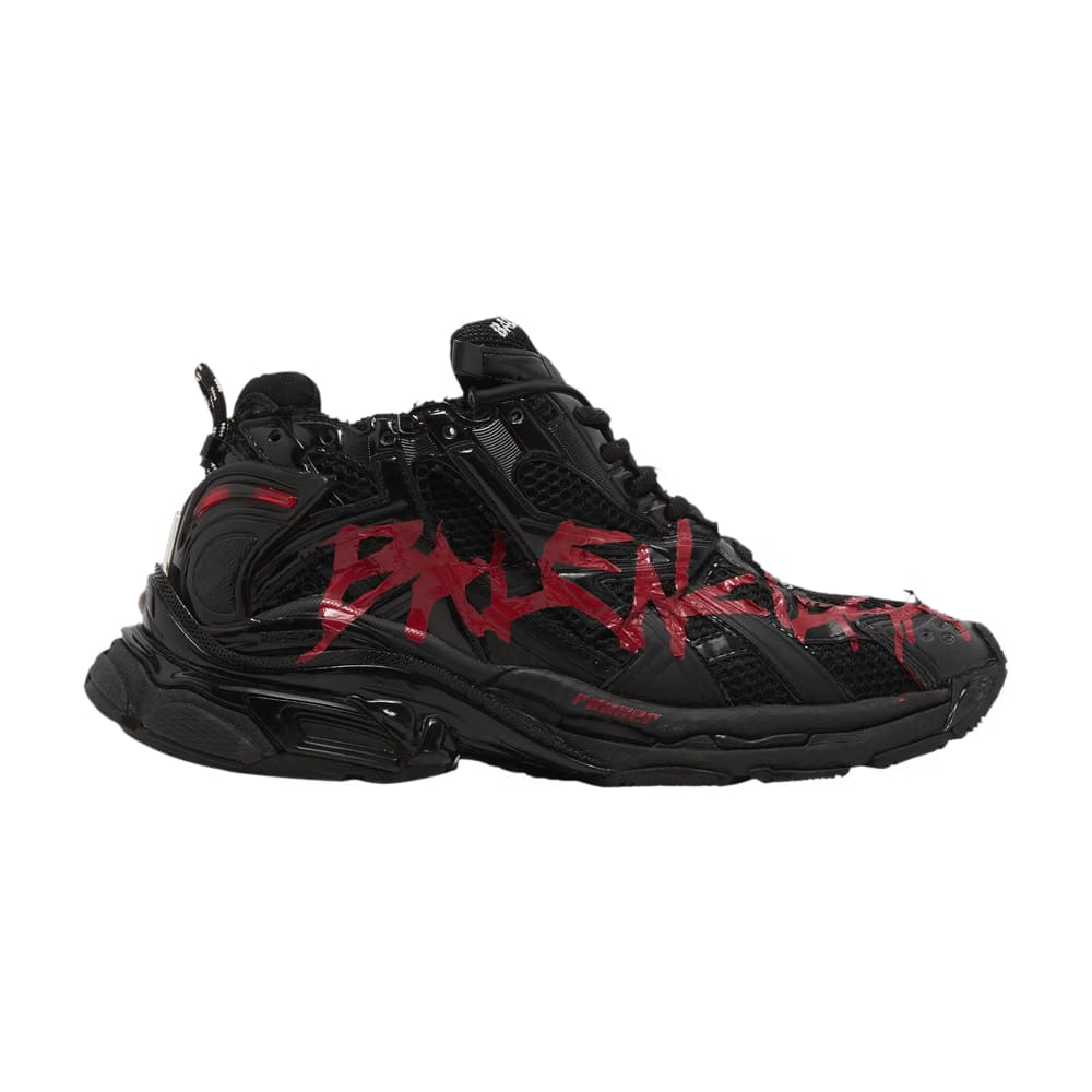 Balenciaga Runner Graffiti Black Red