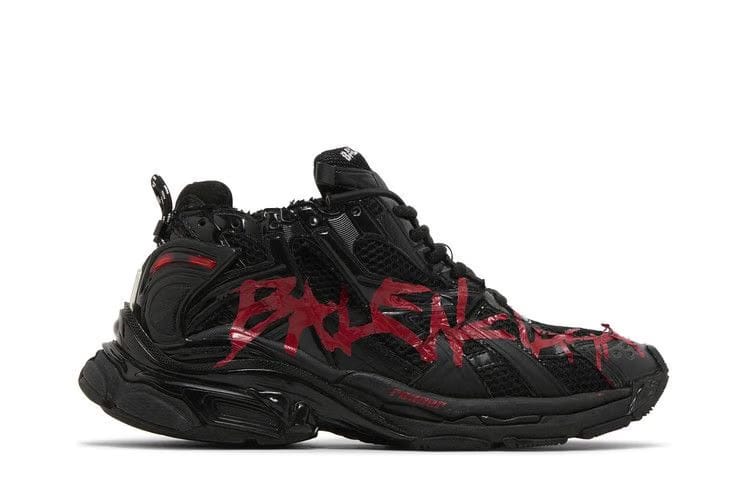Balenciaga Runner Graffiti Black Red