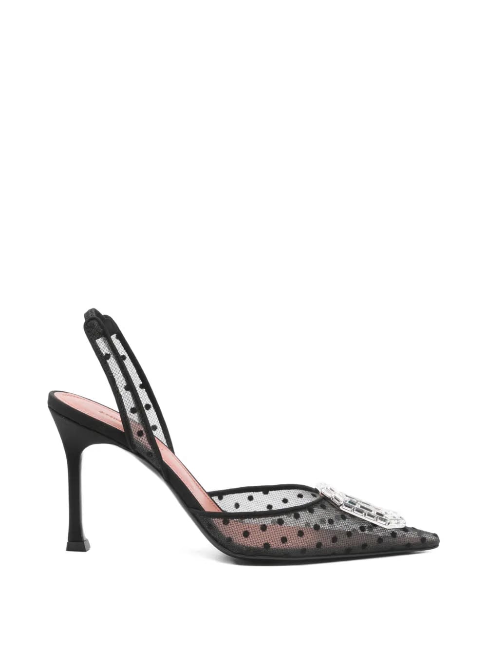 polka-dot heeled pumps