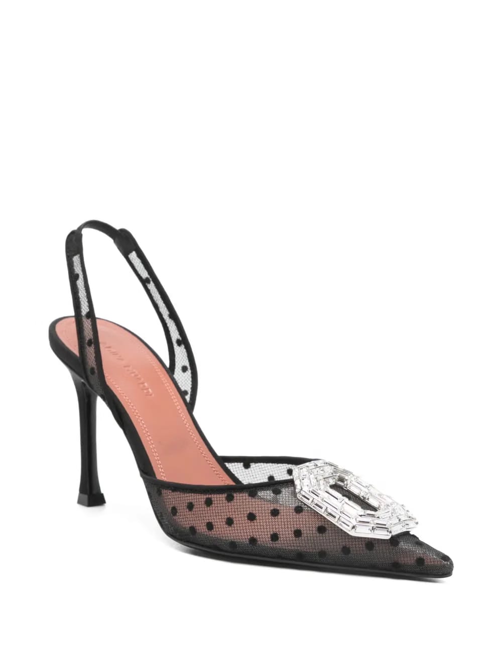 polka-dot heeled pumps