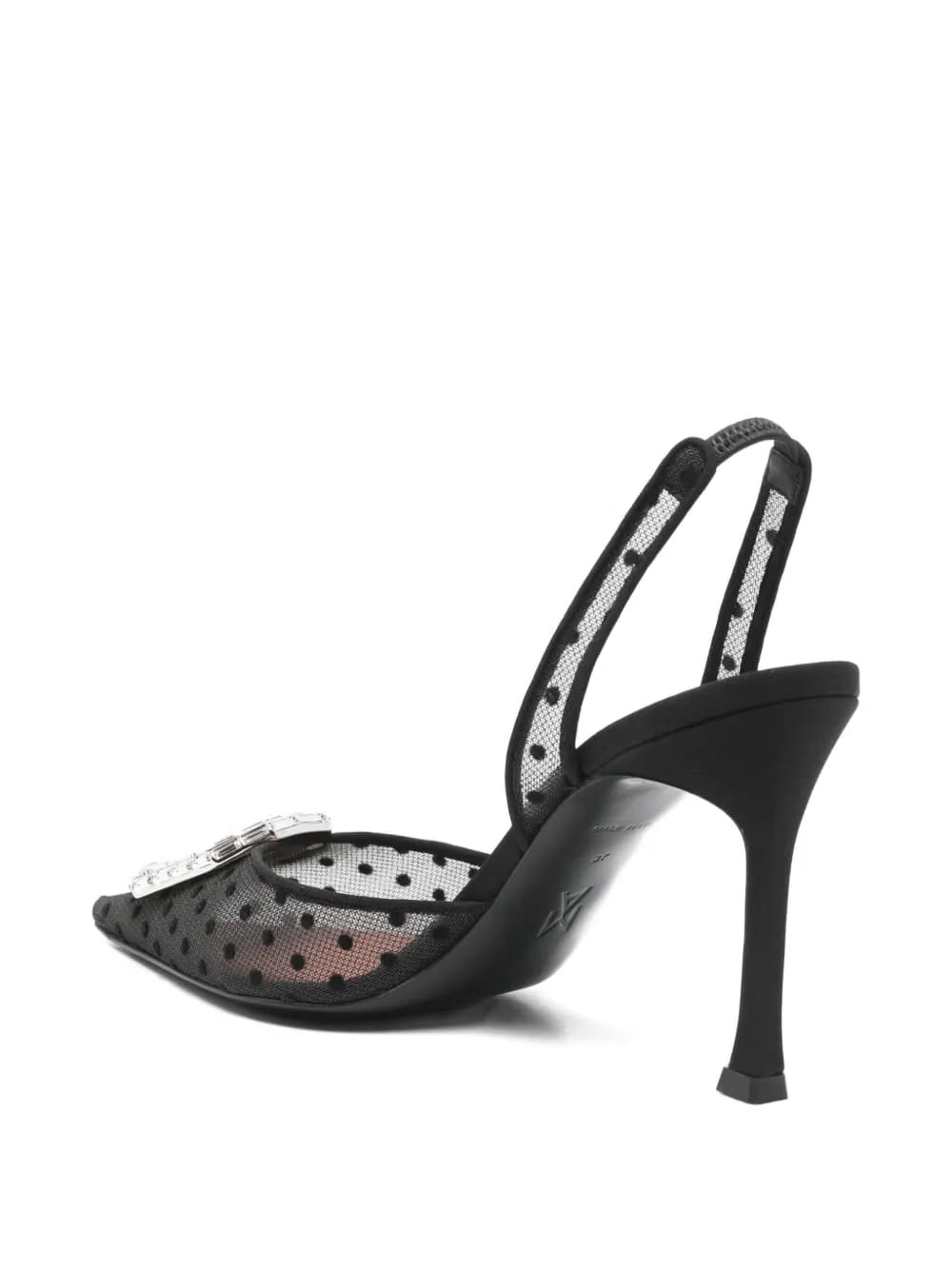 polka-dot heeled pumps