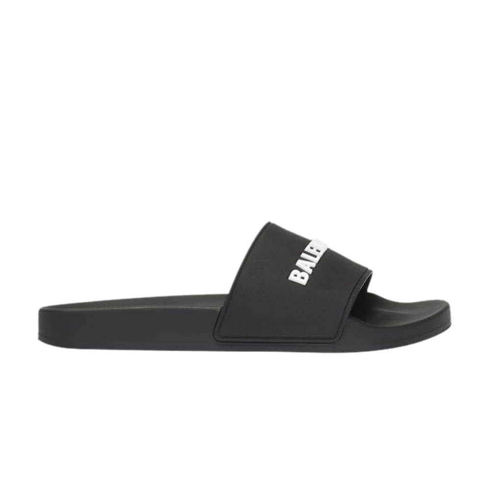 Balenciaga Pool Slide Black White