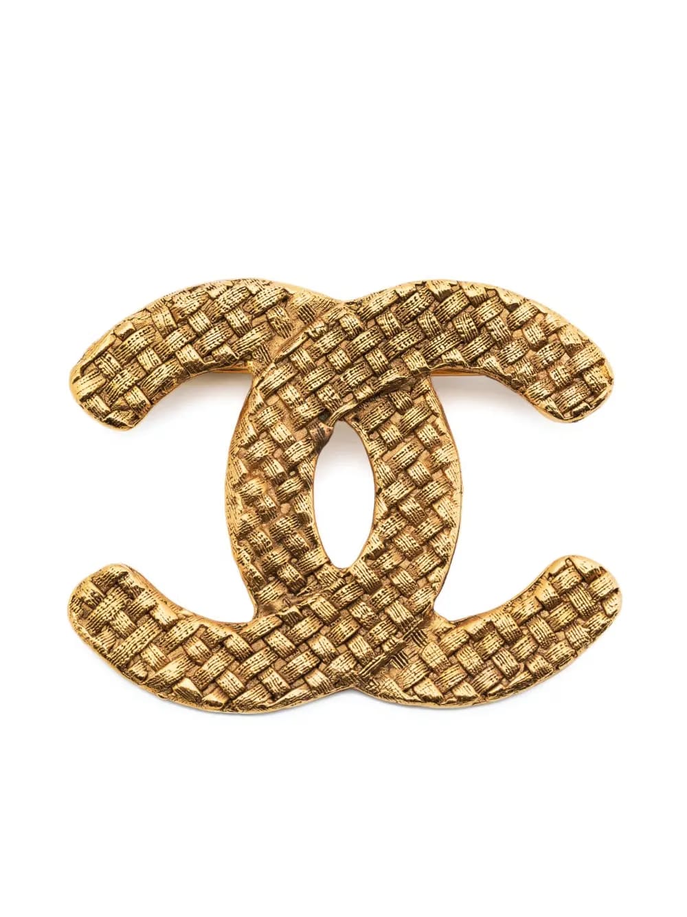 1994 CC woven-engraved brooch