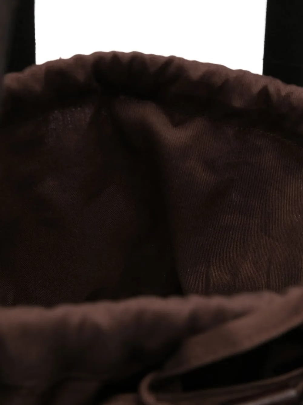 leather woven bucket bag