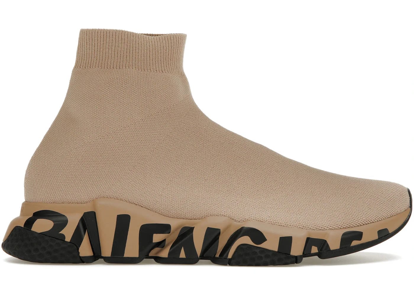 Balenciaga Speed Sneaker Midsole Graffiti - Beige Black