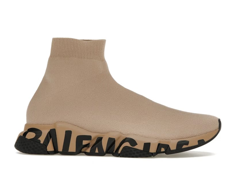 Balenciaga Speed Sneaker Midsole Graffiti - Beige Black
