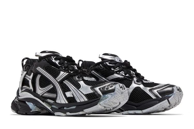 Balenciaga Runner Black Silver