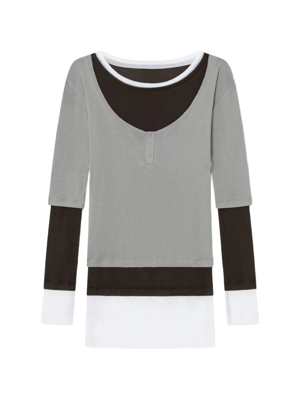 Gemma long-sleeve button mini dress