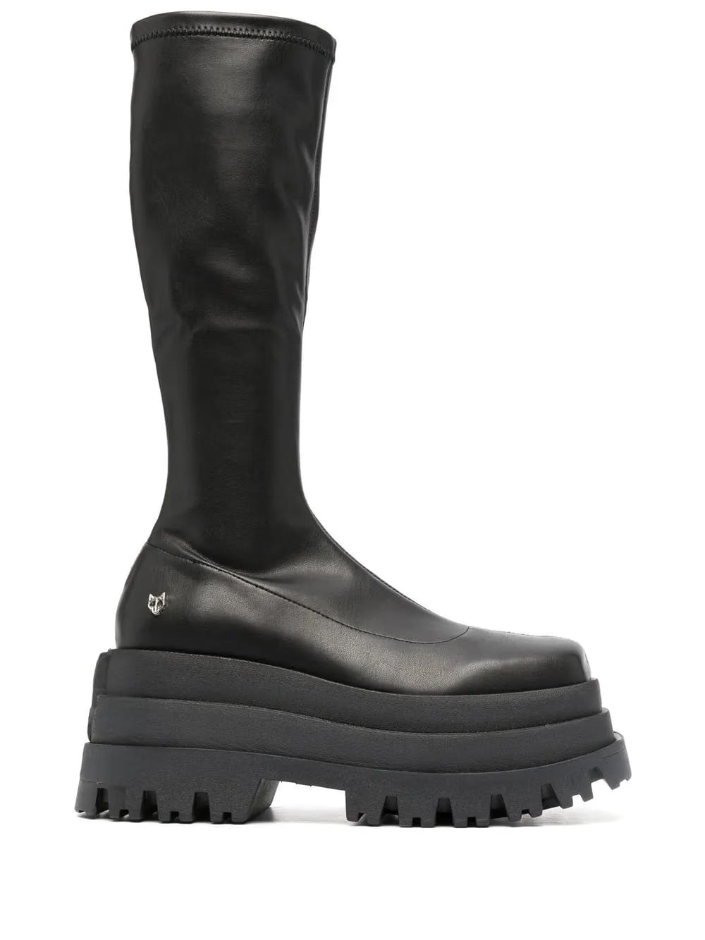 Sin platform knee-high boots