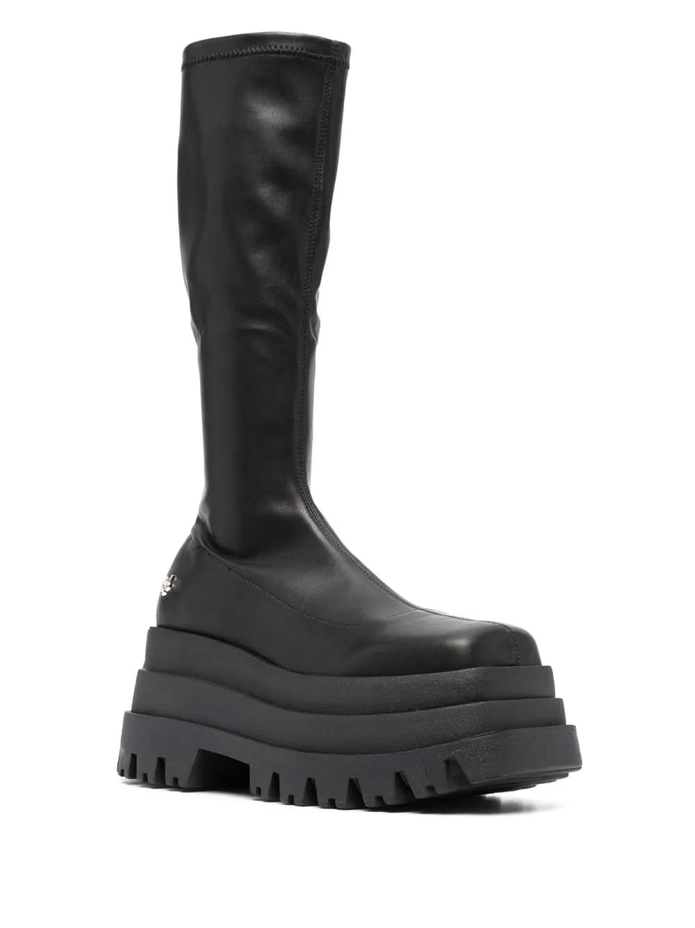 Sin platform knee-high boots