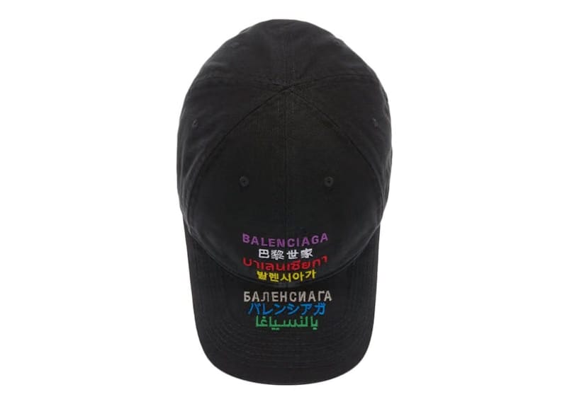 Balenciaga Languages Cap Black Multi