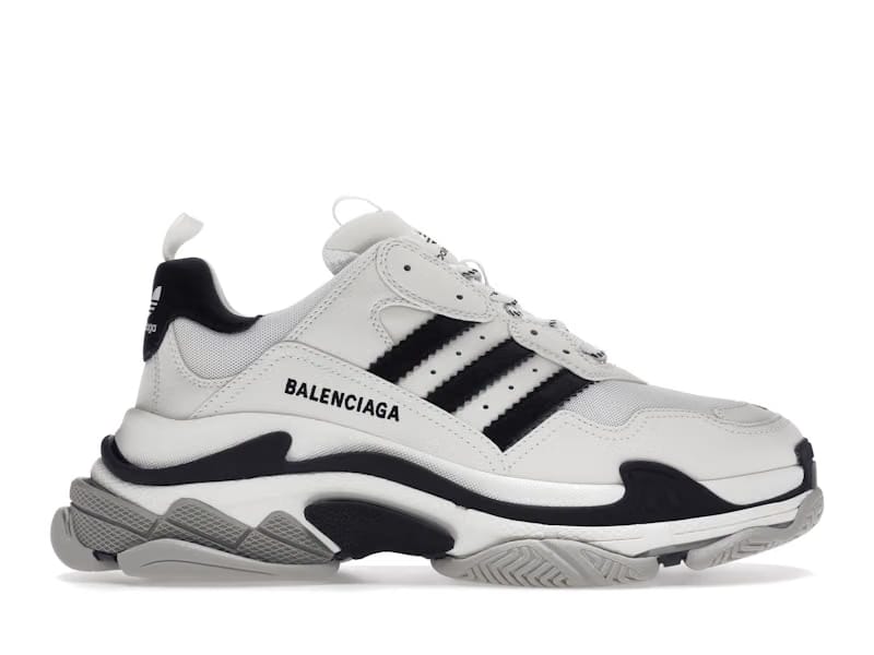 Balenciaga Triple S adidas White Black