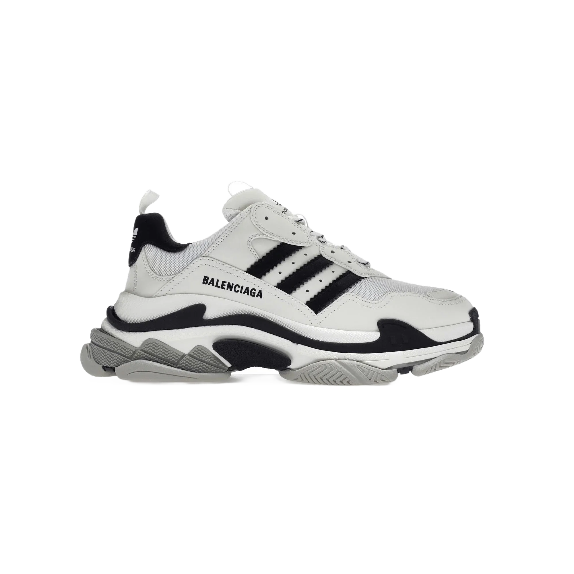 Balenciaga Triple S adidas White Black
