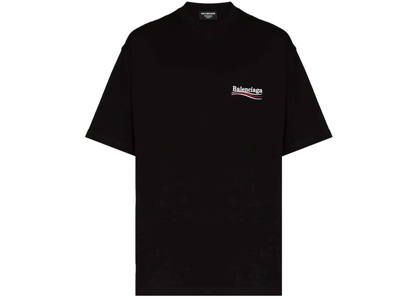 Balenciaga Political Campaign Large Fit T-Shirt Black