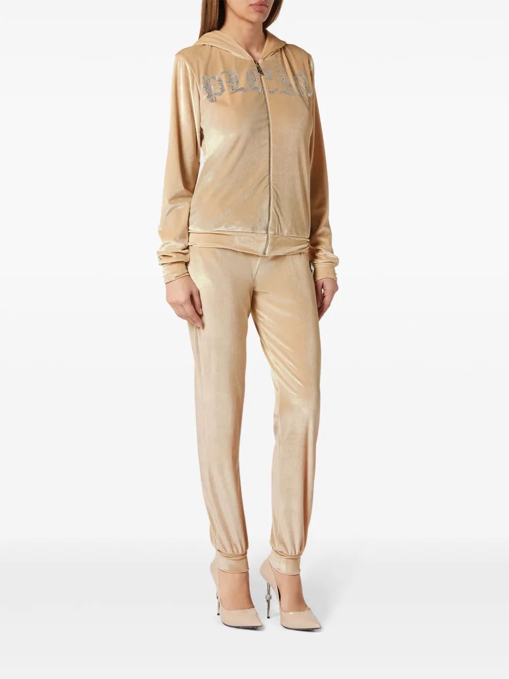 Gothic Plein velour Hoodie