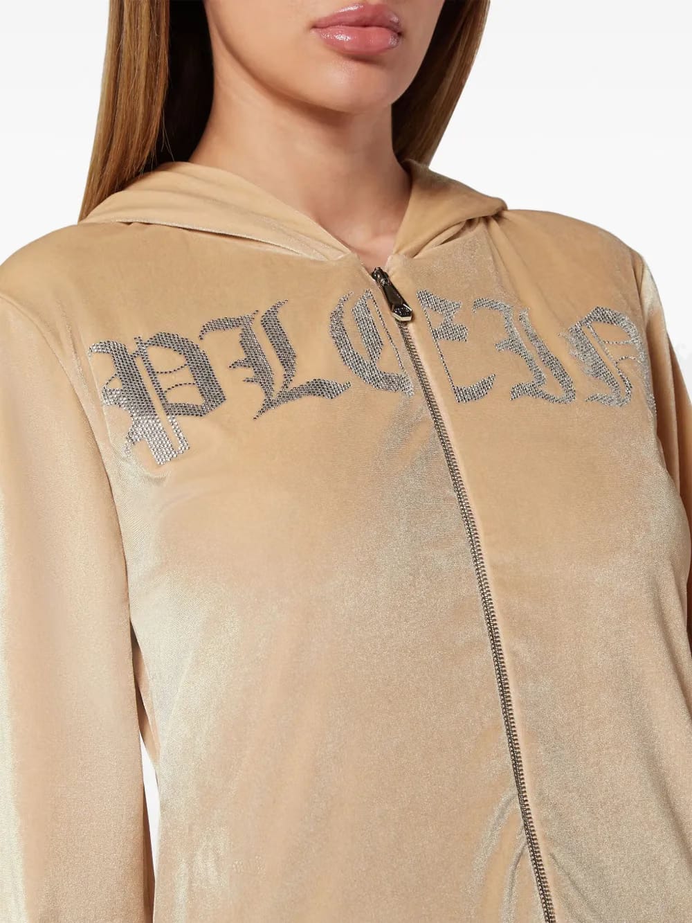 Gothic Plein velour Hoodie