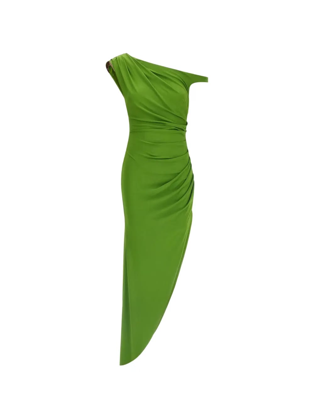 padded one-shoulder dress
