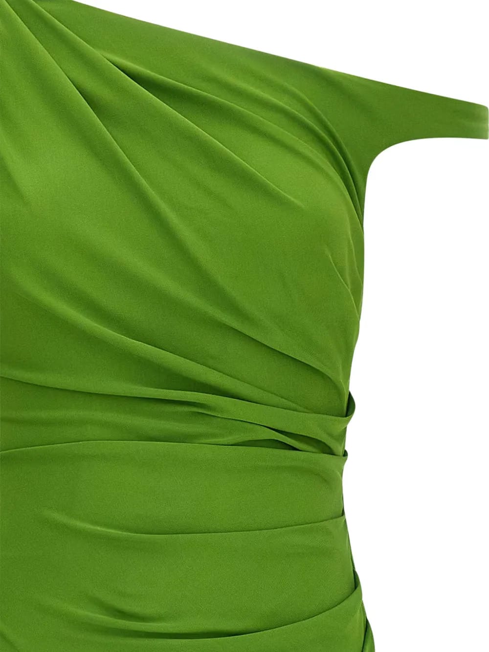 padded one-shoulder dress