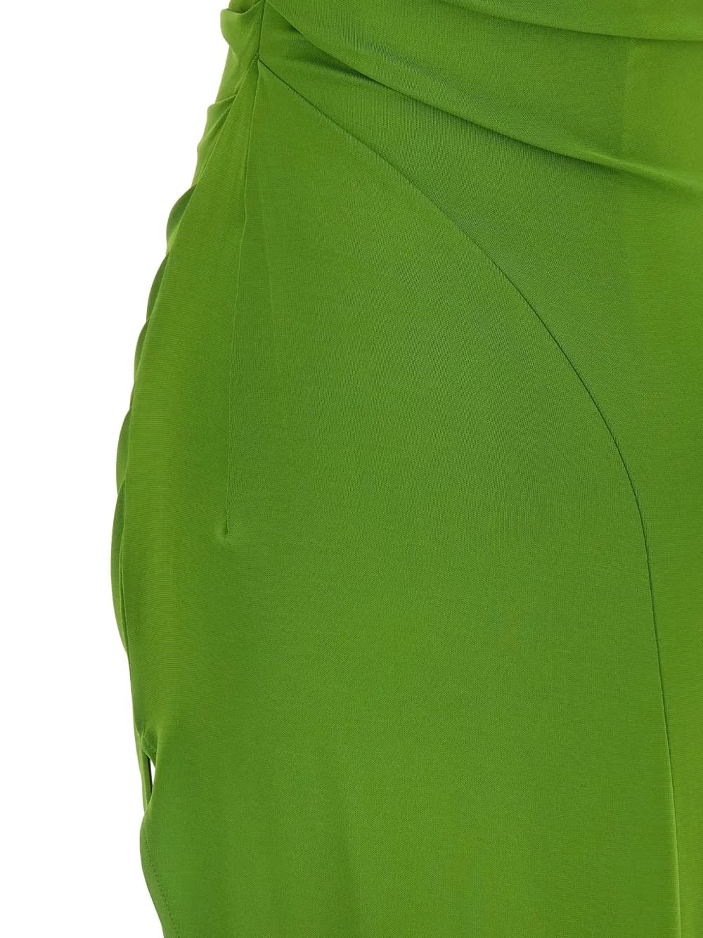 padded one-shoulder dress