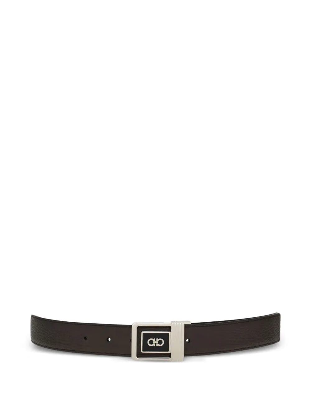 reversible geometric buckle belt