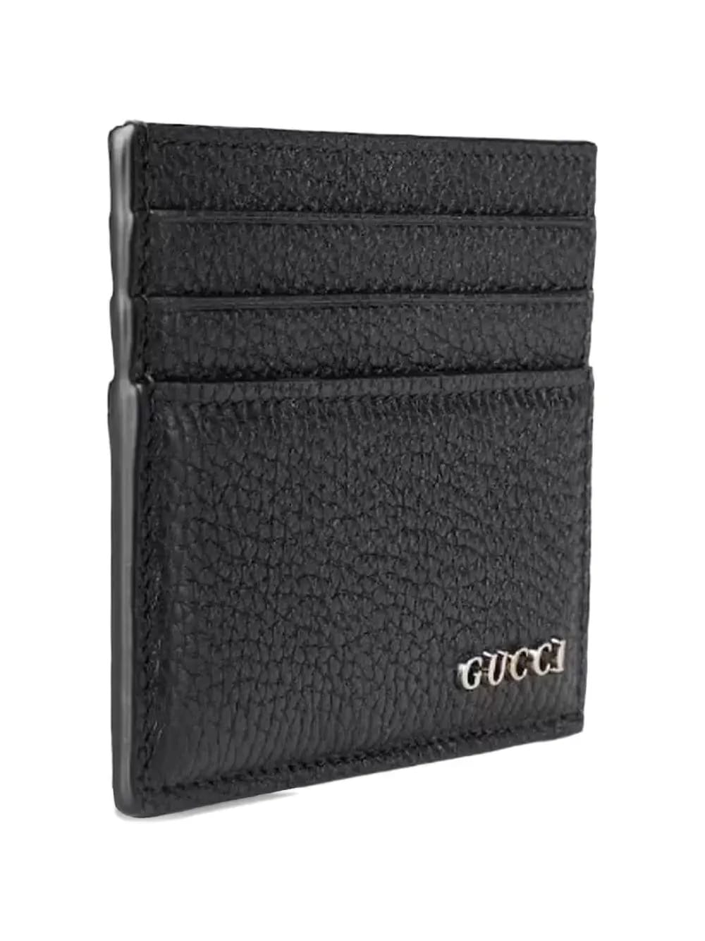 logo leather cardholder