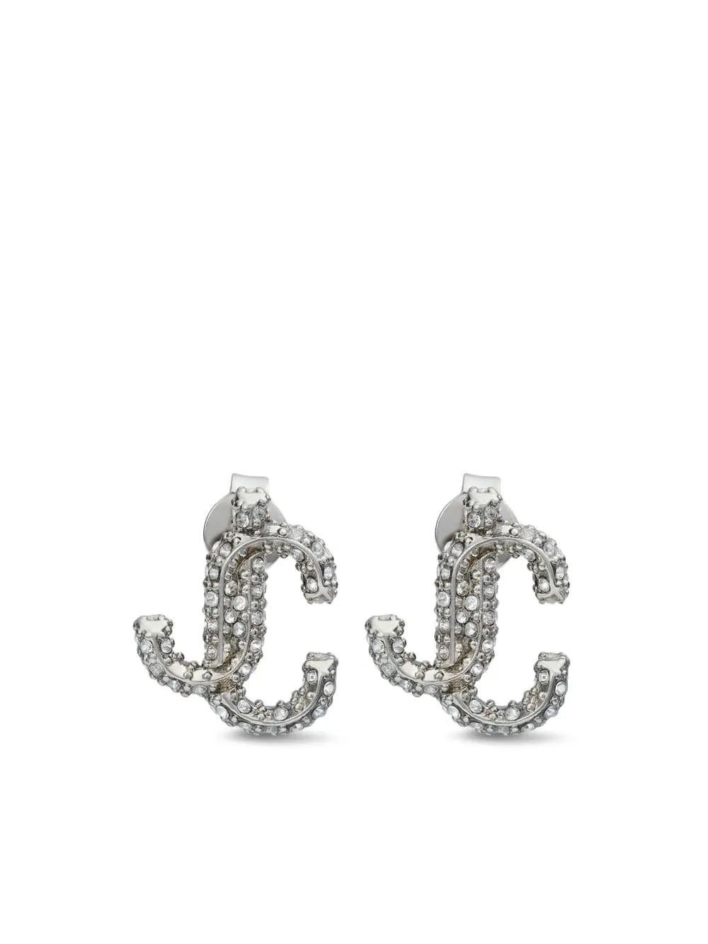 JC crystal-embellished stud earrings