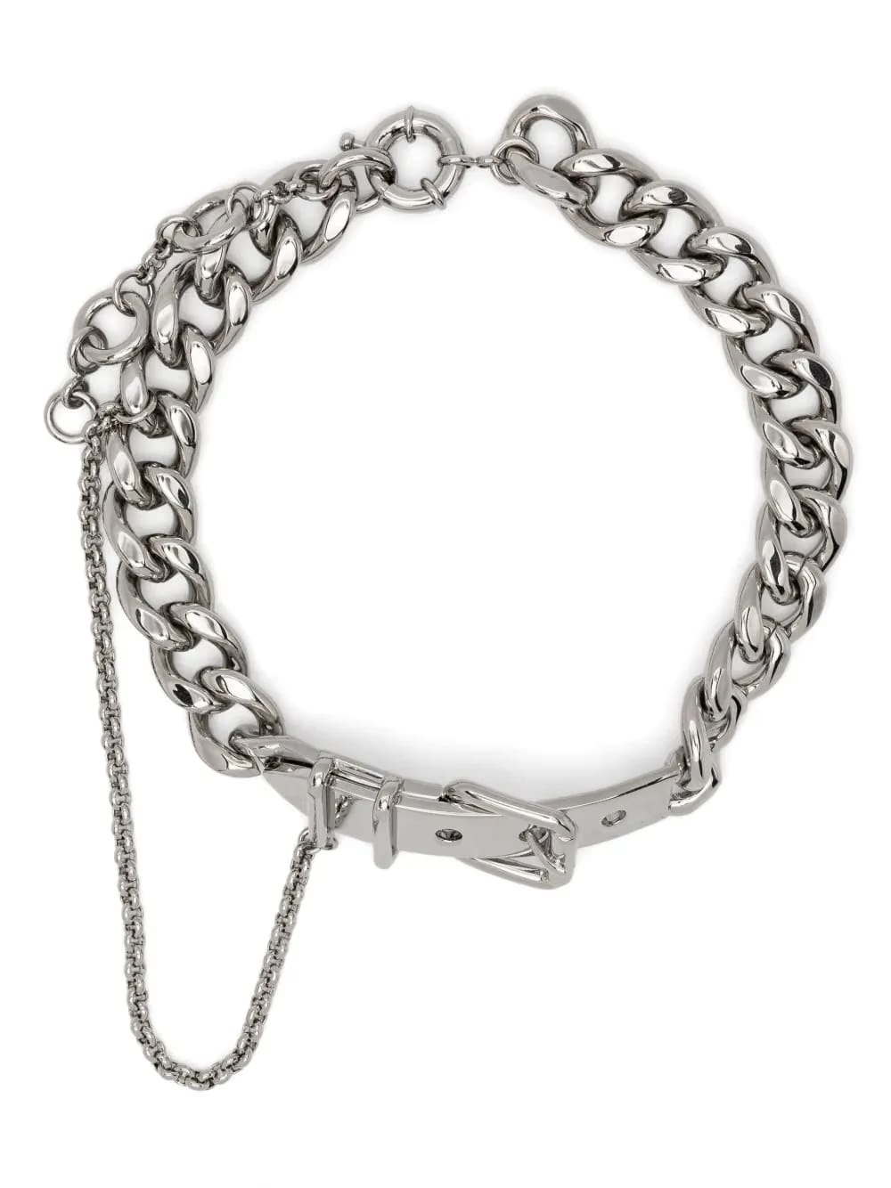buckle-detail choker necklace