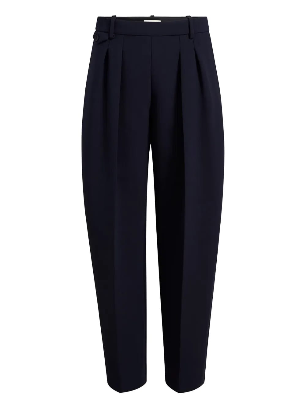 button-detail pleated trousers