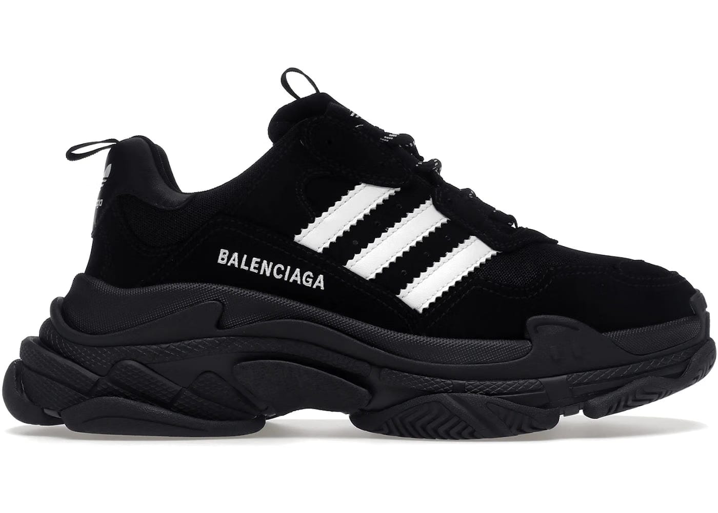 Balenciaga x adidas Triple S Black White