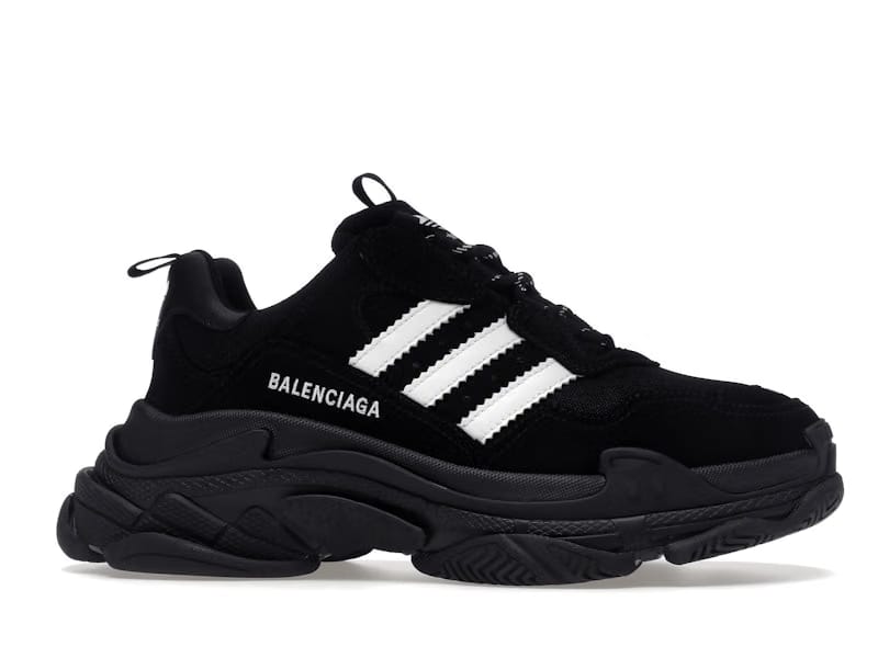 Balenciaga x adidas Triple S Black White