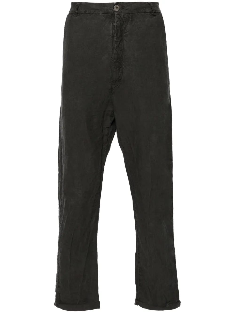 mid-rise drop-crotch trousers