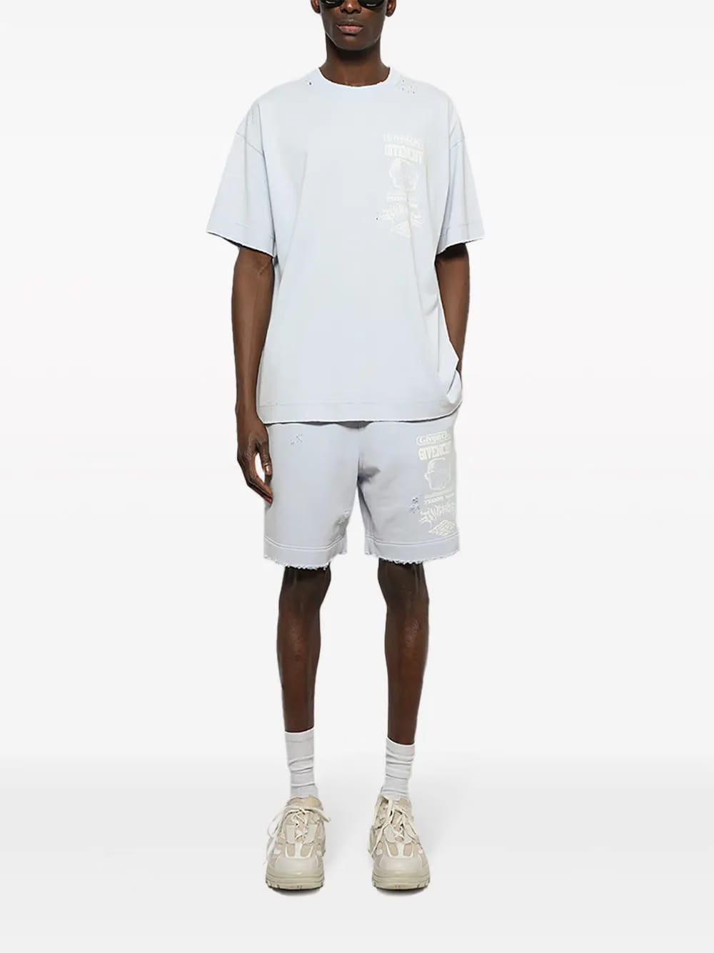 New Board cotton track shorts