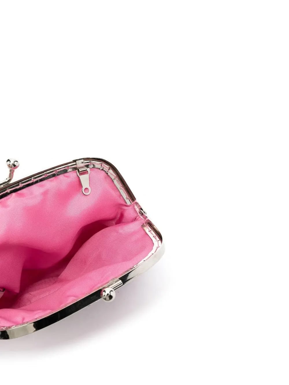 crystal-embellished twist-lock wallet